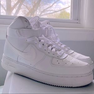 Nike Air Force 1 White High Tops 8